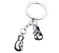 Boxing Gloves Keychain - 3D Metal Keyring, Metal Punching Gloves Keychain for Backpack, 3D Boxing Mitten Portable Keyring Party Favor Decorative Bag Charm for School Travel Use