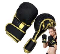 Boxing Gloves Men, Adjustable Training Mitts, Padded Punch Equipment, Professional Striking Gear Gym Indoor Outdoor Home Fitness Practice Exercise Workout Use Combat Sport Protection Training