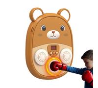 Boxing Machine Adults, Music Punching Wall Toy, 28cm/11.02inches Rechargeable LED Target Board, Interactive Training Equipment, Compact Mountable Design, for Gym, Indoor Sports