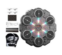 Boxing Music Machine - Mur À 9 Vitesses Target Punching Workout | Équipement De Formation De Boxe Avec Lumière | Pour Les Adultes Boys Gym Exercice Exercice Fitness Dormier Appartement De Porte Intéri