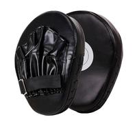 Boxing Pads Mitts - MMA Curved Strike Shield, Thick PU Training Target, Adjustable Wrist Strap Feature, Lightweight Punching Equipment, Martial Arts Accessory for Adults, Kids and Home Gym