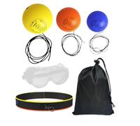Boxing Reflex Ball Set, Reflex Ball Training Set, Kids Punching Reflex Ball with Headband for Beginners and Professional Boxers, Improve Speed, Reflexes, Hand-Eye Coordination, and Boxing Skills