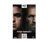 Boxing-UFC 264 Dustin Poirier Vs. Conor McGregor Poster sur toile Décoration murale pour salon, chambre à coucher, sans cadre 30 x 45 cm