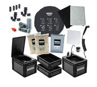 BOXIO - Sanitary Plus : solution mobile de salle de bain de camping tout-en-un avec tente, lavabo de camping mobile, toilettes de camping, douchette, tente de toilette et nombreux accessoires de