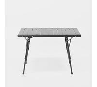 BOXIO - Table : table de camping pliante 88 x 40 cm, résistante aux intempéries, stable et pliable, table d'extérieur réglable en hauteur pour camping, jardin, balcon et camping-car accessoires petite