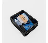 BOXIO - Wash Up : kit complet complet de lavabo de camping, accessoires parfaits dans une boîte euro avec serviette et filtre à eau - Idéal pour Vanlife, pour les festivals ou le jardin