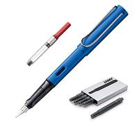 Boxiti Lamy AL-Star Lamy Variations - Bleu océan - Pointe moyenne + 5 cartouches d'encre noire et convertisseur)