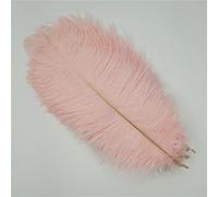 BOXIZ Lot de 10 plumes d'autruche colorées de 45 à 50 cm pour travaux manuels, décoration de mariage, accessoires de table, centres de table, carnaval Plumas - Rose clair