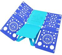 BoxLegend Planche à Plier Le Linge - Pli Linge plieur de Linge Enfant Adulte Vetement Chemise t-Shirt Tee Shirts 57 x 70 cm (Bleu&Bleu)