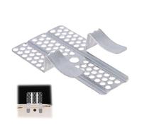 BOXOB 12 Clips de Réparation pour Cloisons Sèches, Acier Robuste avec Vis 24 Cps Kit de Réparation pour Trous Muraux Montants en Bois et en Acier (Argent)