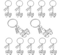 BOXOB 12pcs Porte-Clés Théâtre, Porte-Clés Masques Comédie et Tragédie Accessoires pour Enseignant Élève Théâtre Amateur Comédies Musicales Interprète Cadeaux Fin d’Études