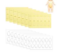 BOXOB 180pcs Rubans Adhésifs pour Sonny Angel, Tampons Adhésifs Transparents Double Face Mini Figurine Poupée Remplacement de Mastic Adhésif Amovible Sans Trace pour Sonny Baby
