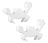 BOXOB 2pcs Éponge Absorbante pour Spa, Forme de Crabe Éponge à Huile Très Élastiques Éponge Absorbante Accessoires de Nettoyage pour Gonflable Spa Piscine (Blanc)