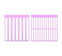 BOXOB 2pcs Règle Peinture Diamond Painting, 2 Styles Guide de Peinture Diamant avec Rayures et Carreaux Outil d'Alignement de Points à Faire Soi-Même pour Toile Ronde Club d'Art