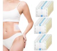 BOXOB 30pcs Pansements Adhésifs à l'Huile de Ricin, Patchs Portables pour Nombril Anti-Fuite en Coton Absorbant Cadeau Idéal pour La Maison et Les Voyages