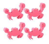 BOXOB 4pcs Éponge Absorbante pour Spa, Éponges Absorbantes d'Écume en Forme de Crabe pour Piscine Très Efficace pour Gonflable Spa Piscine (Rose)