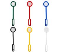 BOXOB 6pcs Crochets Magnétiques Multi-Usages pour Cuisine, Crochets Magnétiques Souples Silicone Sangle Magnétique Flexible pour Réfrigérateur Organiseur Câbles Bureau Maison (Couleurs Variées)