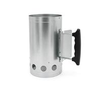 Boxob ARDE Allume-charbon pour barbecue - Allumage rapide et sûr - Acier résistant à la chaleur - Poignée en plastique isolant - Pare-chaleur de protection - Ø 17 cm x H 27 cm