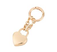 BOXOB Bijou Sac Cadenas Cœur, Porte-Clés Délicats Cœur Doré pour Femmes Accessoires et Décorations pour Sacs à Main Porte-Monnaie Bijoux Voiture