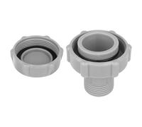 BOXOB Bouchon Vidange Piscine, Plastique Anti-Fuite Remplacement du Couvercle la Vanne de Vidange avec Connecteur Accessoire pour Piscines Hors Sol Compatible avec Coleman P01006