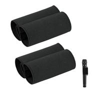 BOXOB Cache Micro, 7,5cm Manchon Micro pour Sony TX650/TX660 Enregistreurs Noir Bande Microphone Accessoire Microphones Protecteur Micro pour Discours Mariage Interview Vidéo (2 Pièces)