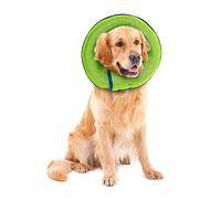 BOXOB Cône Chien, Collier de Récupération pour Chiens de Petite Moyenne et Grande Taille Collier de Chirurgie pour Chiens Après l'Opération Empêcher Les Animaux Domestiques de Toucher Les Plaies (XL)