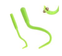 BOXOB Lot de 2 outils de retrait de tiques, 2 tailles sûres et faciles en plastique, extracteur de tiques indolore, pince à épiler pour chiens, chats, chevaux et humains