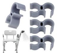 BOXOB Lot de 4 supports de pommeau de douche pour chaise, chaise de bain, support de douche universel pour tabouret de bain, banc de transfert, accessoires de salle de bain