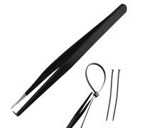 BOXOB Outil d'Ouverture de Serre-Câbles, Coupe-Cravates en Acier Inoxydable Noir Outil de Retrait Serre-Câbles Réutilisable pour Ruban Fermeture à Glissière en Nylon ou Plastique