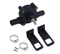 BOXOB Pompe de Transfert d'eau À Percussion Manuelle, Mini Pompe Électrique Transfert Fluide pour Essence Huile Diesel & Liquides Portable Auto-Amorçante Pompage Rapide pour Maison Garage Ferme