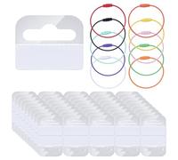 BOXOB Porte-Cartes Anneaux et Languettes pour Yoto Cartes, 100pcs 40x45mm Étiquettes Autocollantes Transparentes et 10pcs Boucles Porte-Clés Multicolores Classer Organiser pour Yoto Cartes