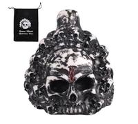 BOXOB Sifflet de la Mort Aztèque, Crâne, Authentique Sifflet de Mort de Cri le plus Fort à 125 Décibels, pour Halloween et le Festival Mexicain des Morts Célébrations Cadeau de Collection