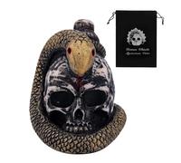 BOXOB Sifflet de Mort Aztèque Hurlant, 125 Décibels + Sifflet de Mort Mexicain le Plus Fort Design Serpent Enroulé Cris Authentiques à Consonance Humaine pour Cadeau de Gag d'Halloween à Collectionner