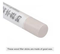 Boxonly Bâton de remplissage de cire pour bois - Pour réparation de meubles, rayures, fissures et trous - Pour retouches sur stratifié, sol, table, armoire et porte, blanc crème
