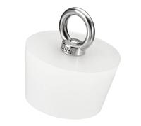 Boxonly Bouchon en caoutchouc solide, 1 pièce en acier inoxydable et caoutchouc de silicone, bouchon d'étanchéité pour réservoir, bouteille, bouchon conique de 46 à 56 mm de diamètre, bouchons de