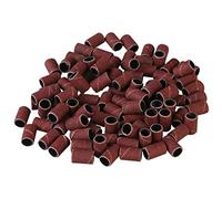 Boxonly Lot de 100 bandes abrasives pour ponceuse à tambour, grain 400, bandes de sable, kit d'outils rotatifs avec 2 mandrins
