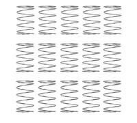 Boxonly Lot de 15 ressorts de compression pour la maison, les machines, les tondeuses à gazon, en acier inoxydable, ressort compressé de 5 mm de diamètre extérieur de 0,4 mm, taille du fil de 15 mm de