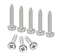 Boxonly Lot de 25 vis autotaraudeuses hexagonales Phillips M3 x 20 mm en acier inoxydable 304