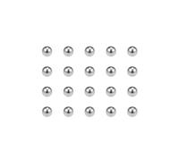 BOXONLY Lot de 50 billes en acier inoxydable 304, billes de précision G100, billes en acier, billes de roulement durables, polyvalentes, 2 mm