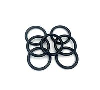 Boxonly Lot de 50 joints toriques ronds en caoutchouc nitrile - 18 mm x 16 mm x 1 mm - Rondelle d'étanchéité métrique - Noir