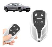 Boxonly Télécommande de rechange pour clé de voiture 433 MHz M3N-7393490 pour Maserati Ghibli 2014-2018, Quattroporte 2012-2018, Levante 2017-2020, design à 4 boutons avec 46 puces