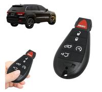 Boxonly Télécommande de remplacement pour clé de voiture - Pour Dodge (6 boutons) M3N5WY783X 433 MHz ID46 Chip Semi-Smart (J421) - Jeep Grand Cherokee (2008-2013) et Jeep Commander (2008-2010)
