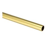 Boxonly Tube rond en laiton de 15 mm de diamètre extérieur avec une épaisseur de paroi de 1 mm, longueur de 200 mm, tuyau métallique sans soudure droit H65 en cuivre pour travaux de bricolage