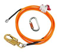 boxoon Arbre d'escalade pour professionnels, verrou avec mousqueton de sécurité, 12 mm x 2,4 m de longueur réglable, corde en acier robuste