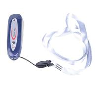 boxoon Détecteur d'argent portable 2 en 1, mini détecteur de faux billets de 8,4 cm, tête de force de fixation, avec lumière du soleil, pour multi-devises, bleu
