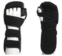 boxoon Immobilisateur fonctionnel, attelle ergonomique noire pour main gauche, néoprène SBR, canal carpien, confort des douleurs au poignet, récupération post-blessure, déficience motrice, 29 x 10 cm