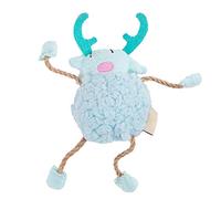 boxoon Jouet interactif amusant à mâcher pour chat en forme de mouton avec coton PP et corde de chanvre