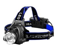 boxoon Lampe frontale LED pour la pêche, rechargeable par USB, lumière blanche et rouge, zoomable, phare léger pour observation de nuit, apiculture