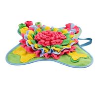 boxoon Tapis à renifler multicolore en polaire pour animal domestique, 50 x 50 cm, jouet interactif d'alimentation lente et d'entraînement au parfum, prend en charge la digestion du chien et du chat