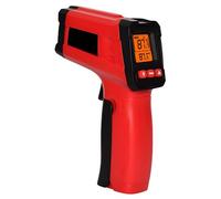 boxoon Thermomètre infrarouge, vision de rayon 13 points, lecture instantanée 0,5 s, -50 °C ~ 550 °C, émissivité réglable, rétroéclairage LCD, sans contact
